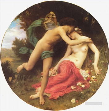 Desnudo Painting - Cupido y Psique William Adolphe Bouguereau desnudos